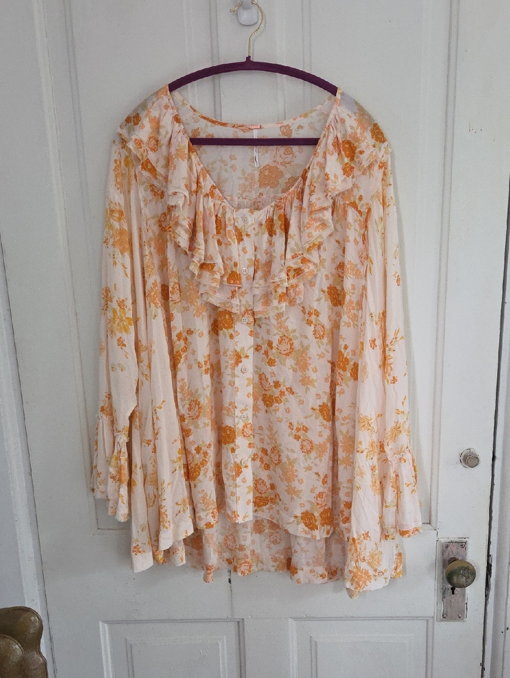 Free People Loretta Tunic In Tea Combo - Picture 3 of 14